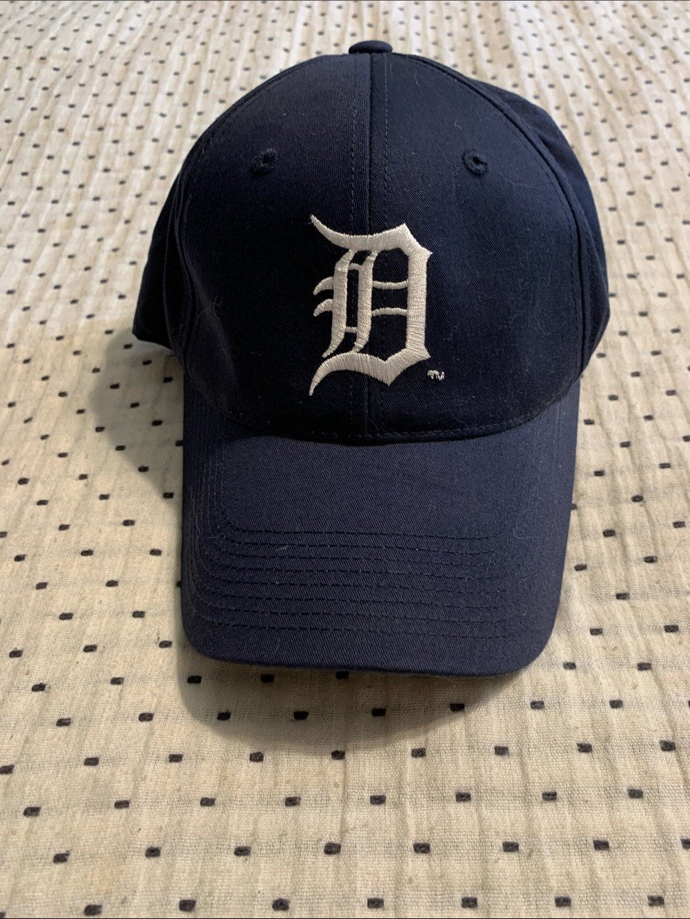 Detroit D Logo Baseball Cap - Navy
